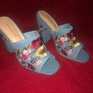 New Denim Mules
